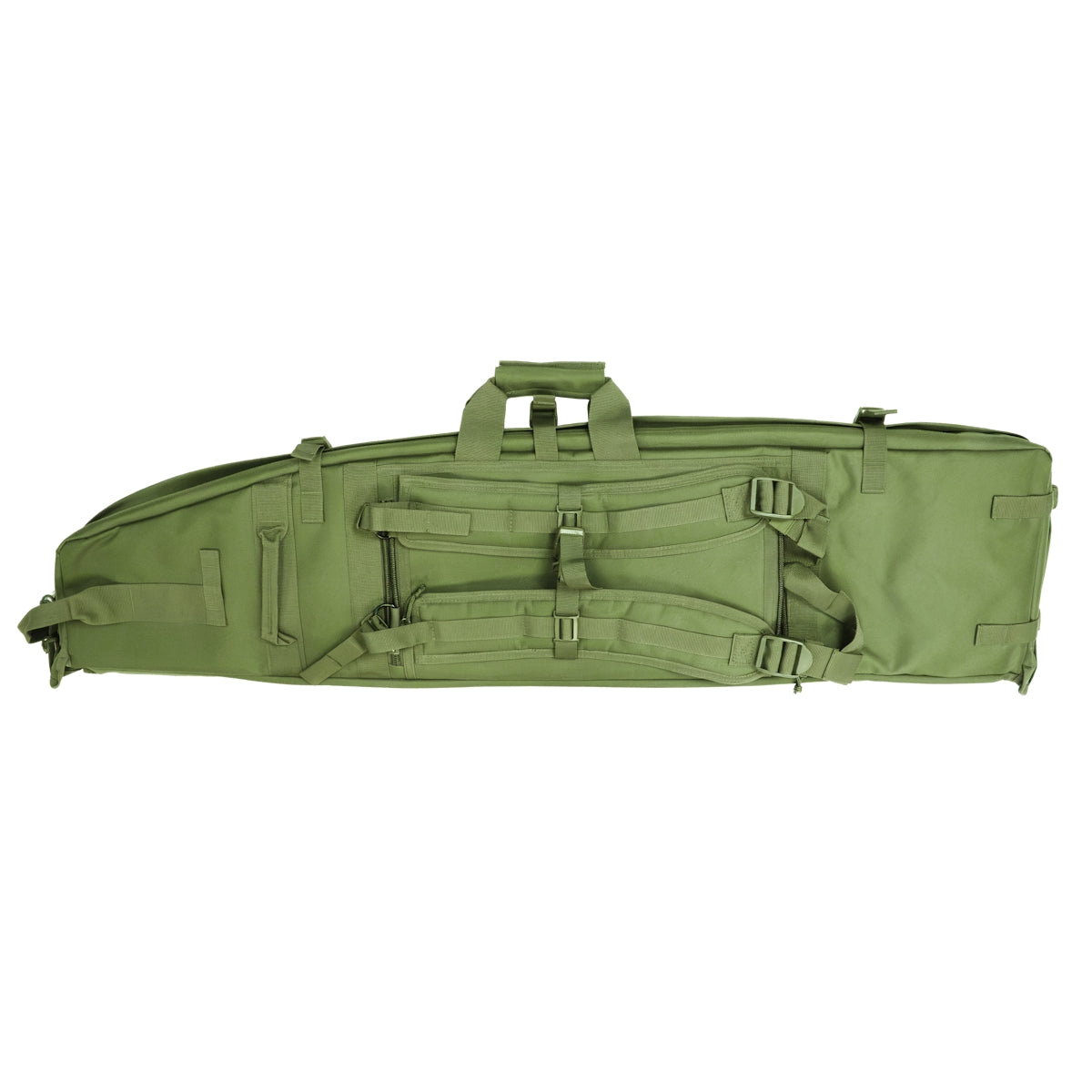 ELITE WULF Guardian 46-inch green tactical rifle drag bag with padded rifle compartment and carry straps