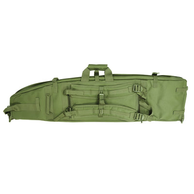 ELITE WULF Guardian 46-inch green tactical rifle drag bag with padded rifle compartment and carry straps