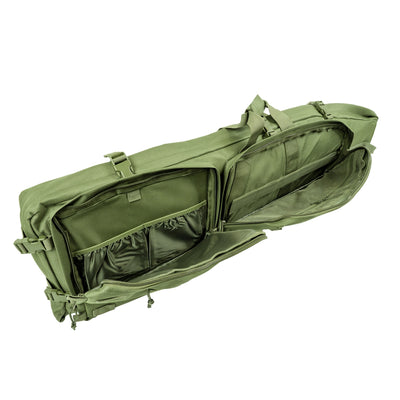 ELITE WULF Guardian tactical rifle drag bag in green, 46-inch full-length view