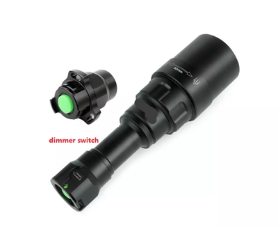 NightSniper Infrared Hell Cat Torch 810nm with Battery and Charger Dimmer Switch