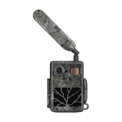 ZEISS Secacam 7 professional trail camera with infrared, display, and accessories for wildlife monitoring and outdoor photography.
