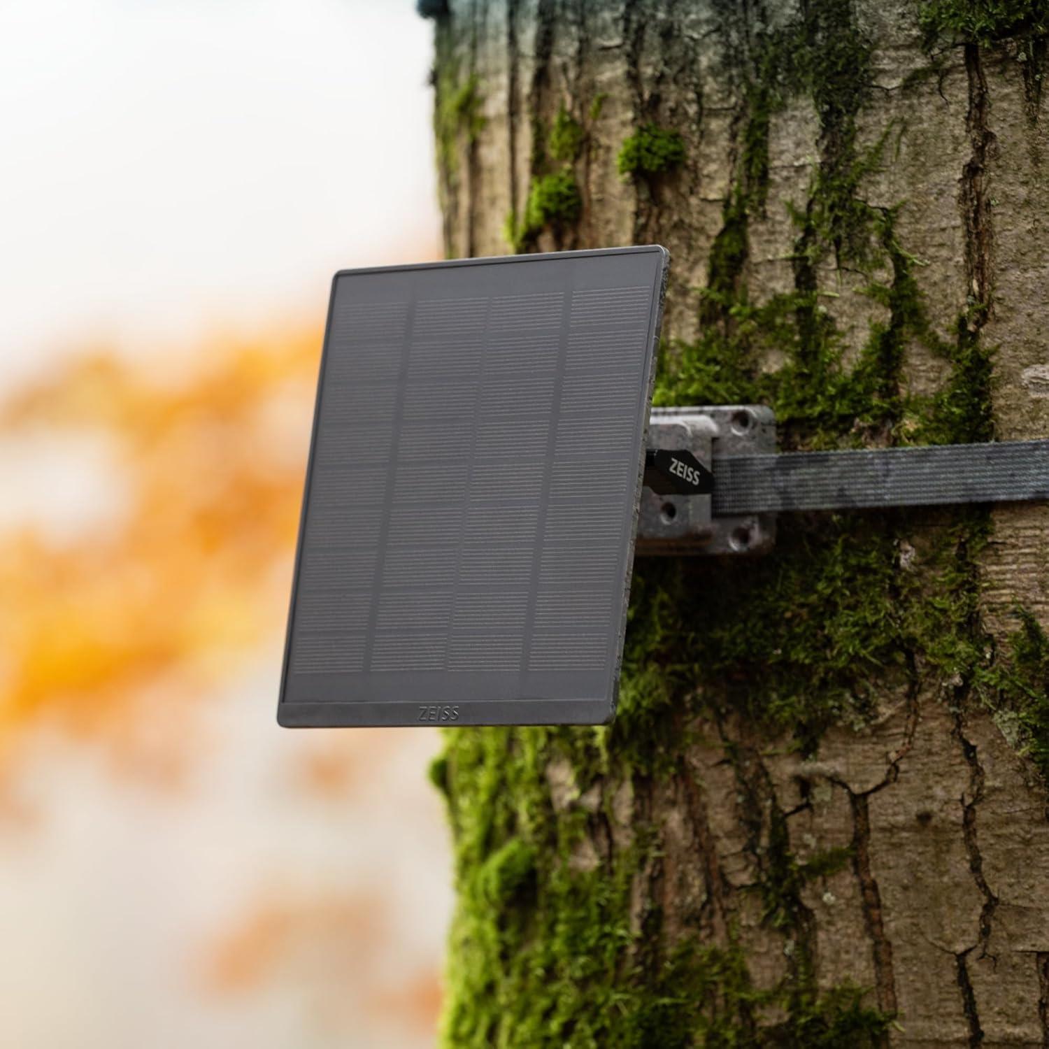 ZEISS Solar Panel Mini 5000mAh solar charger with compact design and USB port for portable device charging.