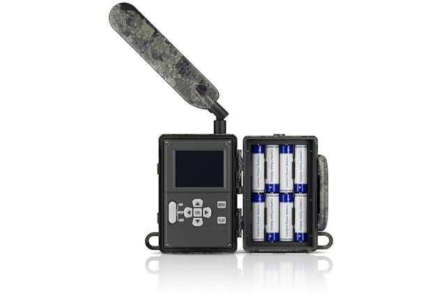 ZEISS Trail Camera Secacam 5 Wide-Angle accessory showing the camera with wide-angle lens and mounting options.
